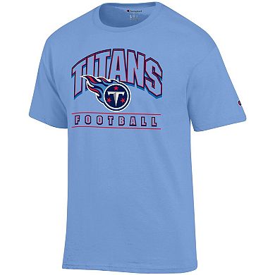 Men's Champion Light Blue Tennessee Titans Football T-Shirt