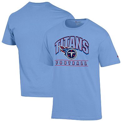 Men's Champion Light Blue Tennessee Titans Football T-Shirt