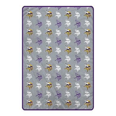 "Pegasus Minnesota Vikings 66"" x 95"" Oversized Logo Roll Ultra Cozy Blanket"