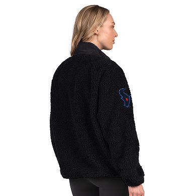 Women's Starter Navy Houston Texans On the Ball Sherpa Jacket