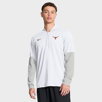 Men's Nike White Texas Longhorns One Goal Performance Half-Zip Pullover