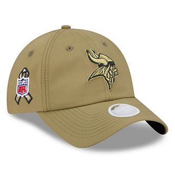 Women's New Era Green Minnesota Vikings 2025 Salute to Service Pony Tail Adjustable Hat