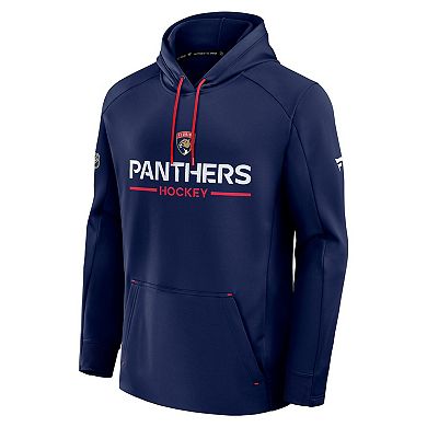 Men's Fanatics Navy Florida Panthers Authentic Pro Rink Hoodie