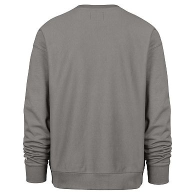 Men's '47 Gray Golden State Warriors Offside Foundation Crew Neck Sweatshirt