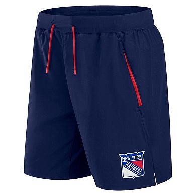 Men's Fanatics Navy New York Rangers Authentic Pro Rink Performance Shorts