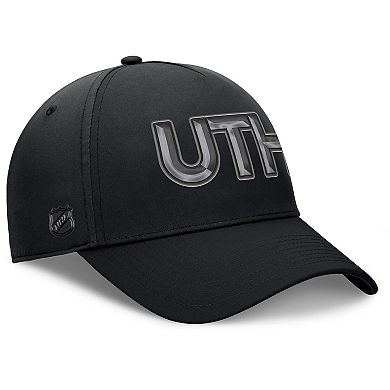 Men's Fanatics Black Utah Mammoth Authentic Pro Road Team Code Flex Hat