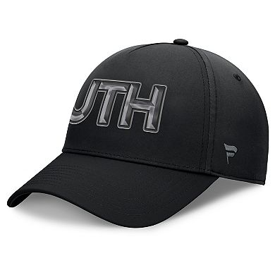 Men's Fanatics Black Utah Mammoth Authentic Pro Road Team Code Flex Hat