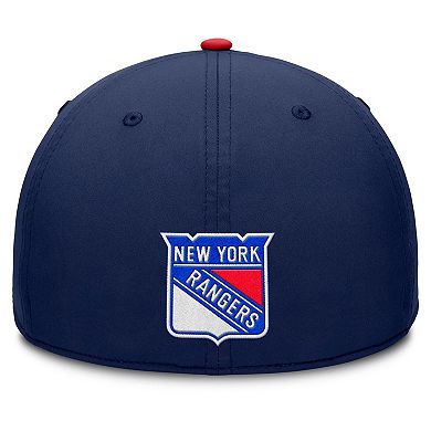 Men's Fanatics Navy/Red New York Rangers Authentic Pro Rink Team Code Flex Hat
