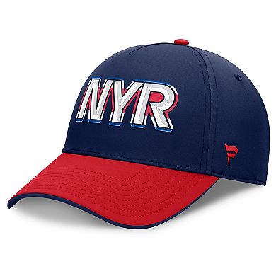 Men's Fanatics Navy/Red New York Rangers Authentic Pro Rink Team Code Flex Hat