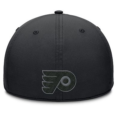Men's Fanatics Black Philadelphia Flyers Authentic Pro Road Team Code Flex Hat