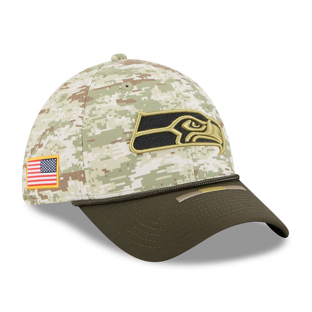 Men's New Era Camo Seattle Seahawks 2025 Salute to Service 39THIRTY ...