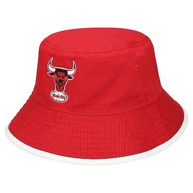 Men's Mitchell & Ness Black/Red Chicago Bulls Flip It Reversible Bucket Hat