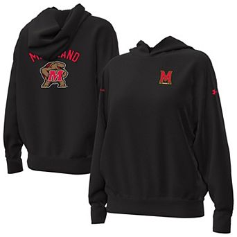 Women's Under Armour Black Maryland Terrapins Oversized Gameday Icon Hoodie