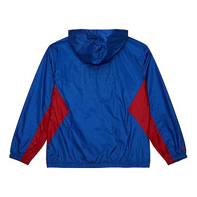 Men's Mitchell & Ness Blue Detroit Pistons Playmaker Full-Zip
