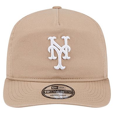Men's New Era Light Beige New York Mets Cam 19TWENTY Adjustable Hat