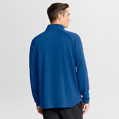 Men's Fanatics Blue Colorado Avalanche Authentic Pro Rink Training Quarter-Zip Pullover