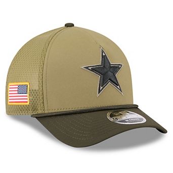 Men's New Era Green Dallas Cowboys 2025 Salute to Service 9FORTY A-Frame M-Crown Adjustable Hat