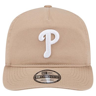 Men's New Era Light Beige Philadelphia Phillies Cam 19TWENTY Adjustable Hat