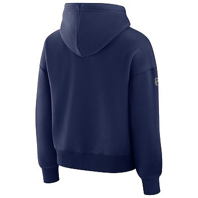 Women's Fanatics Navy Washington Capitals Authentic Pro Primary Pullover Hoodie