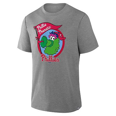 Men's Fanatics Heather Gray Philadelphia Phillies Tribute IYKYK Tri-Blend T-Shirt