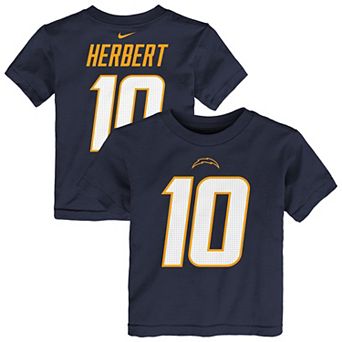 Toddler Nike Justin Herbert Navy Los Angeles Chargers Player Name & Number T-Shirt