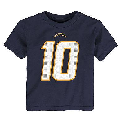 Toddler Nike Justin Herbert Navy Los Angeles Chargers Player Name & Number T-Shirt