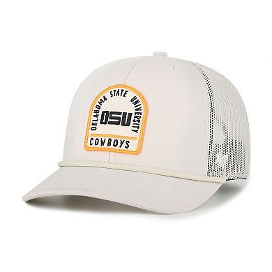 Unisex '47 Cream Oklahoma State Cowboys Core & Inline Gravestone Adjustable Trucker Hat