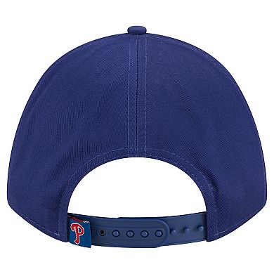 Women's New Era Royal Philadelphia Phillies Metallic A-Frame 9FORTY Adjustable Hat