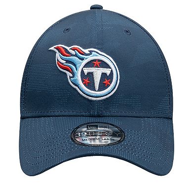 Men's New Era Navy Tennessee Titans Tonal Camo 39THIRTY Stretch Fit Hat