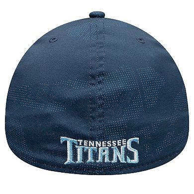 Men's New Era Navy Tennessee Titans Tonal Camo 39THIRTY Stretch Fit Hat
