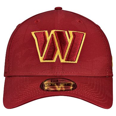 Men's New Era Burgundy Washington Commanders Tonal Camo 39THIRTY Stretch Fit Hat