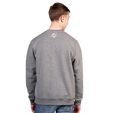 Men's Starter Charcoal Miami Dolphins Assist Sweatshirt