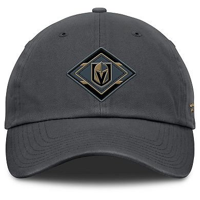 Women's Fanatics Charcoal Vegas Golden Knights Authentic Pro Rink Adjustable Hat