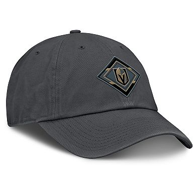 Women's Fanatics Charcoal Vegas Golden Knights Authentic Pro Rink Adjustable Hat