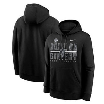 Men's Nike Black West Virginia Mountaineers Built on Bravery Club Fleece Hoodie