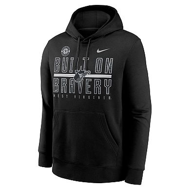 Men's Nike Black West Virginia Mountaineers Built on Bravery Club Fleece Hoodie