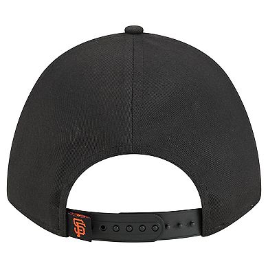 Women's New Era Black San Francisco Giants Metallic A-Frame 9FORTY Adjustable Hat