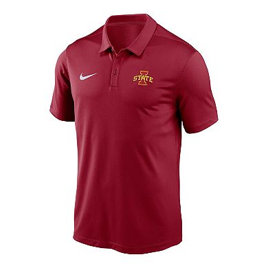 Men's Nike Cardinal Iowa State Cyclones Victory Solid Performance Polo