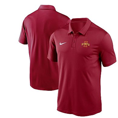 Men's Nike Cardinal Iowa State Cyclones Victory Solid Performance Polo