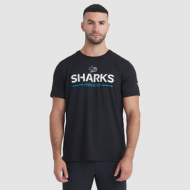 Men's Fanatics Black San Jose Sharks Authentic Pro Rink Tech T-Shirt