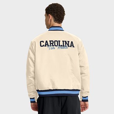 Men's Nike Tan North Carolina Tar Heels Legacy Full-Snap Bomber Jacket