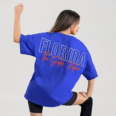 Women's Gameday Couture Royal Florida Gators Oversized Back at Ya T-Shirt
