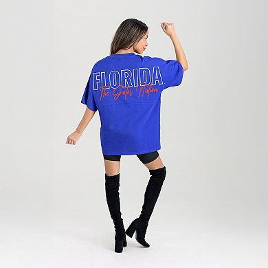 Women's Gameday Couture Royal Florida Gators Oversized Back at Ya T-Shirt