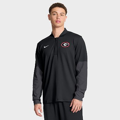 Men's Nike Black Georgia Bulldogs One Goal Performance Half-Zip Pullover