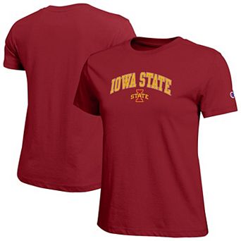 Women's Champion Cardinal Iowa State Cyclones Arched Over Logo T-Shirt