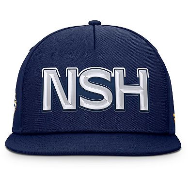 Men's Fanatics Navy Nashville Predators Authentic Pro Rink Team Code Snapback Hat