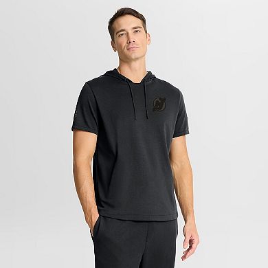 Men's Fanatics Black New Jersey Devils Authentic Pro Road Short Sleeve Hoodie