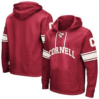 Men's Colosseum Red Cornell Big Red 2.0 Lace-Up Hoodie