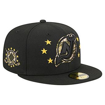 Men's New Era Black New Jersey Devils Military Appreciation Digital Camo Stars 59FIFTY Fitted Hat