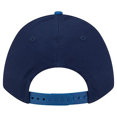 Men's New Era Navy Minnesota Timberwolves Bold Arch COOLERA 9FORTY A-Frame M-Crown Adjustable Hat